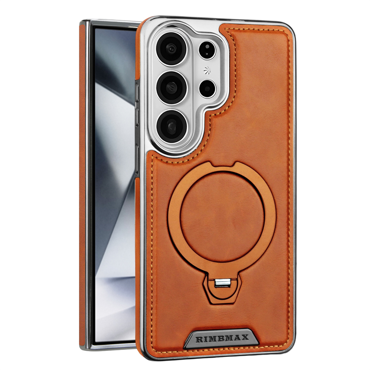 Phone Accessories Popsocket - Casing Ponsel Kulit PU untuk Samsung