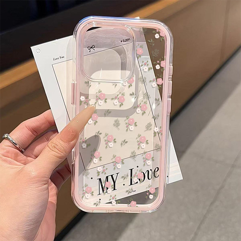 X Phone Accessories - Casing HP TPU Lembut Transparan 2in1