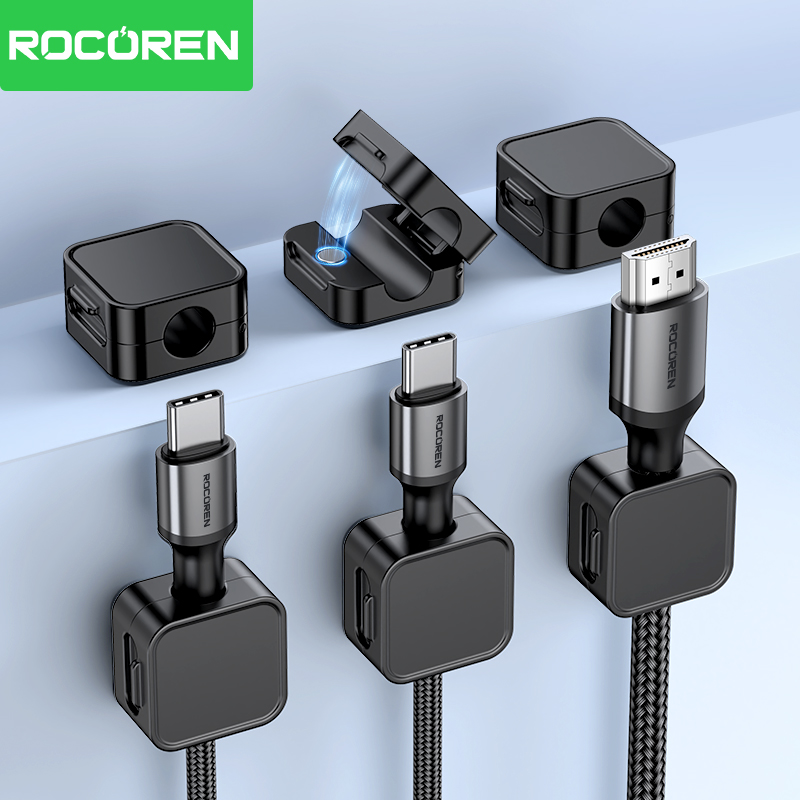 Cable Organizer Magnetic - Penjepit Kabel Magnetik Rocoren, Penjepit Kabel
