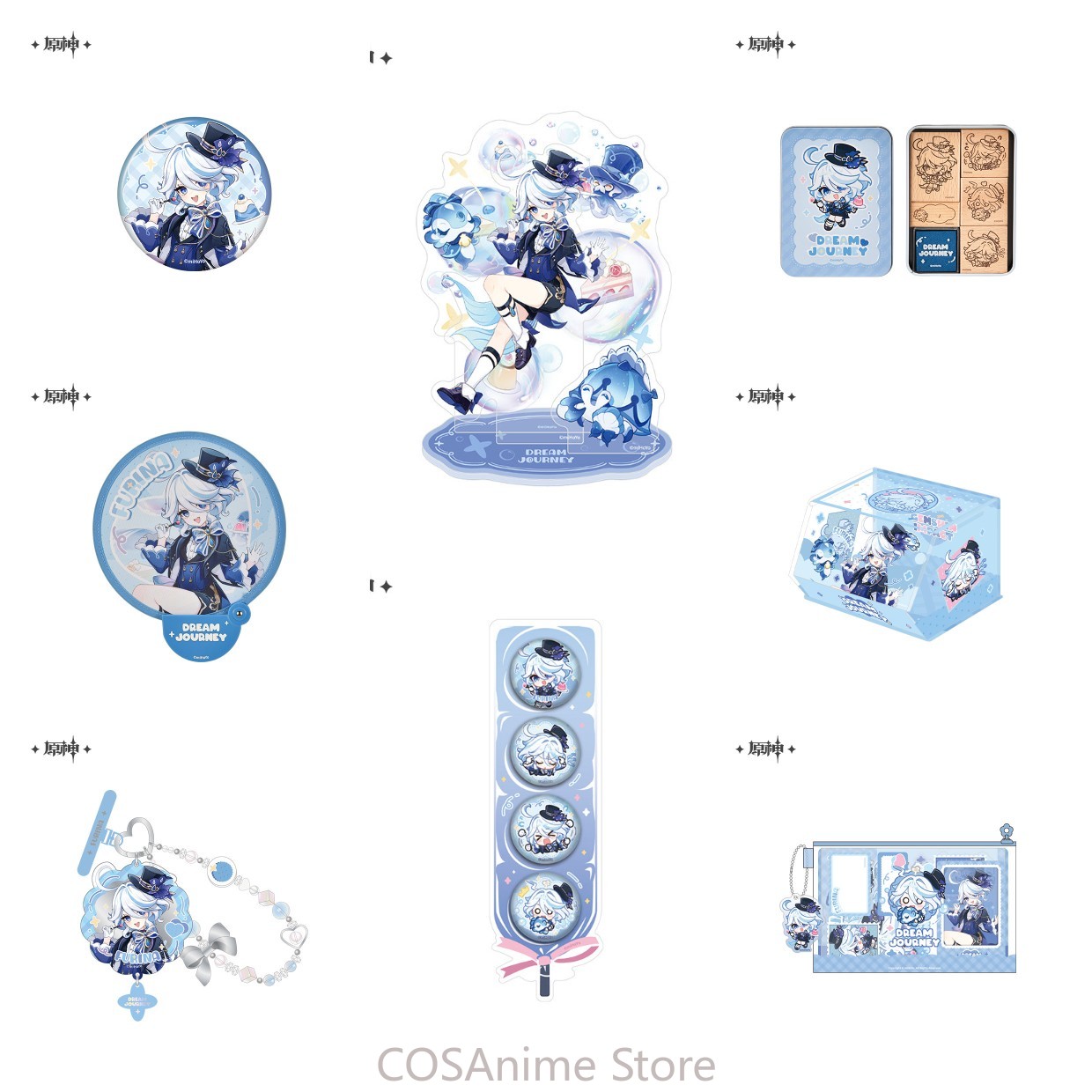 Phone Accessories In China - Lencana Cosplay Anime Furina Genshin Impact