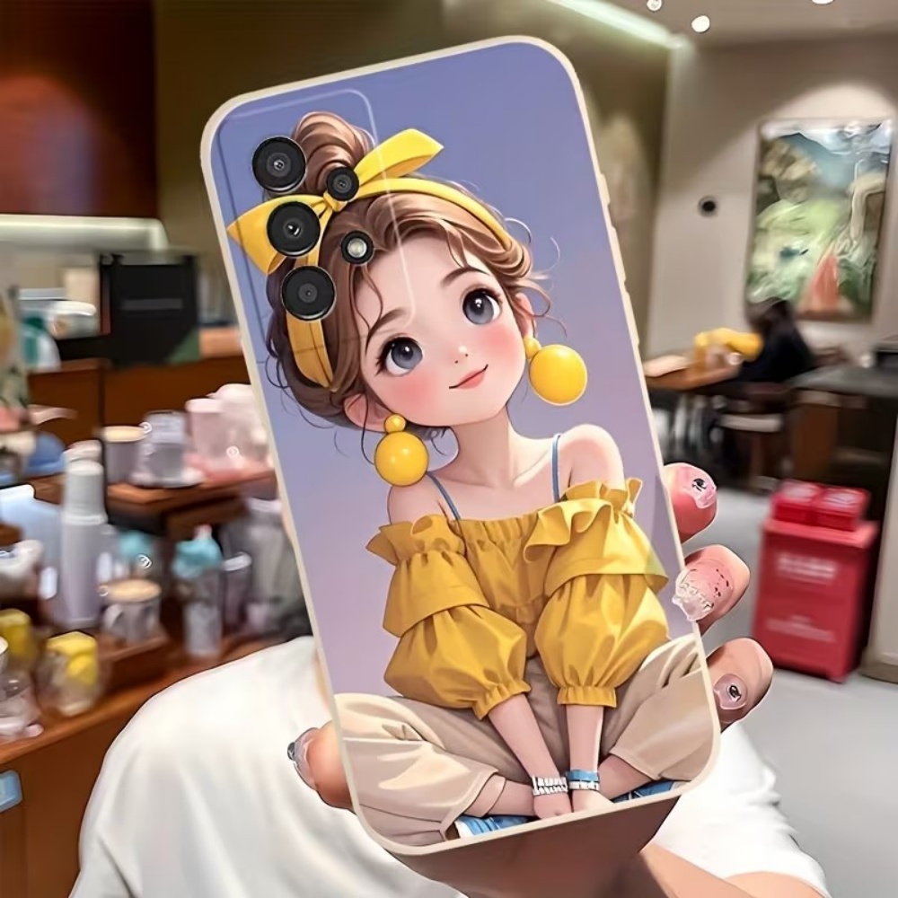 Phone Accessories For Girls - Casing Ponsel Desain Pola Gadis Kartun