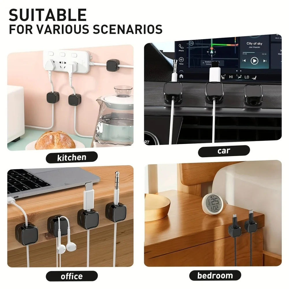 36/16/8/3 Buah Klip Kabel Magn - Cable Organizer Magnetic ulasan dan harga