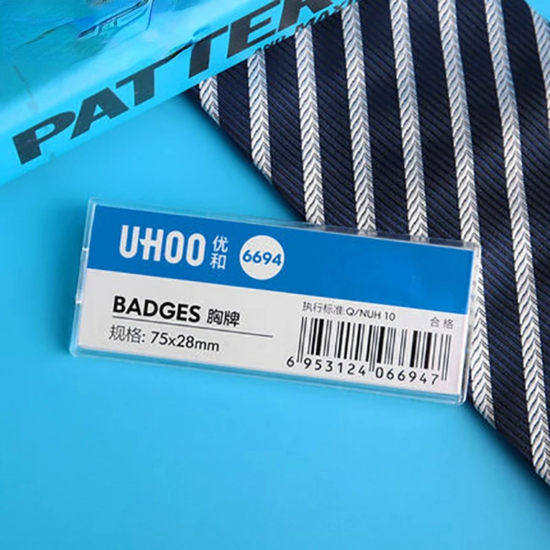 1 buah akrilik dada ID Tag nam - Phone Accessories Company ulasan dan harga