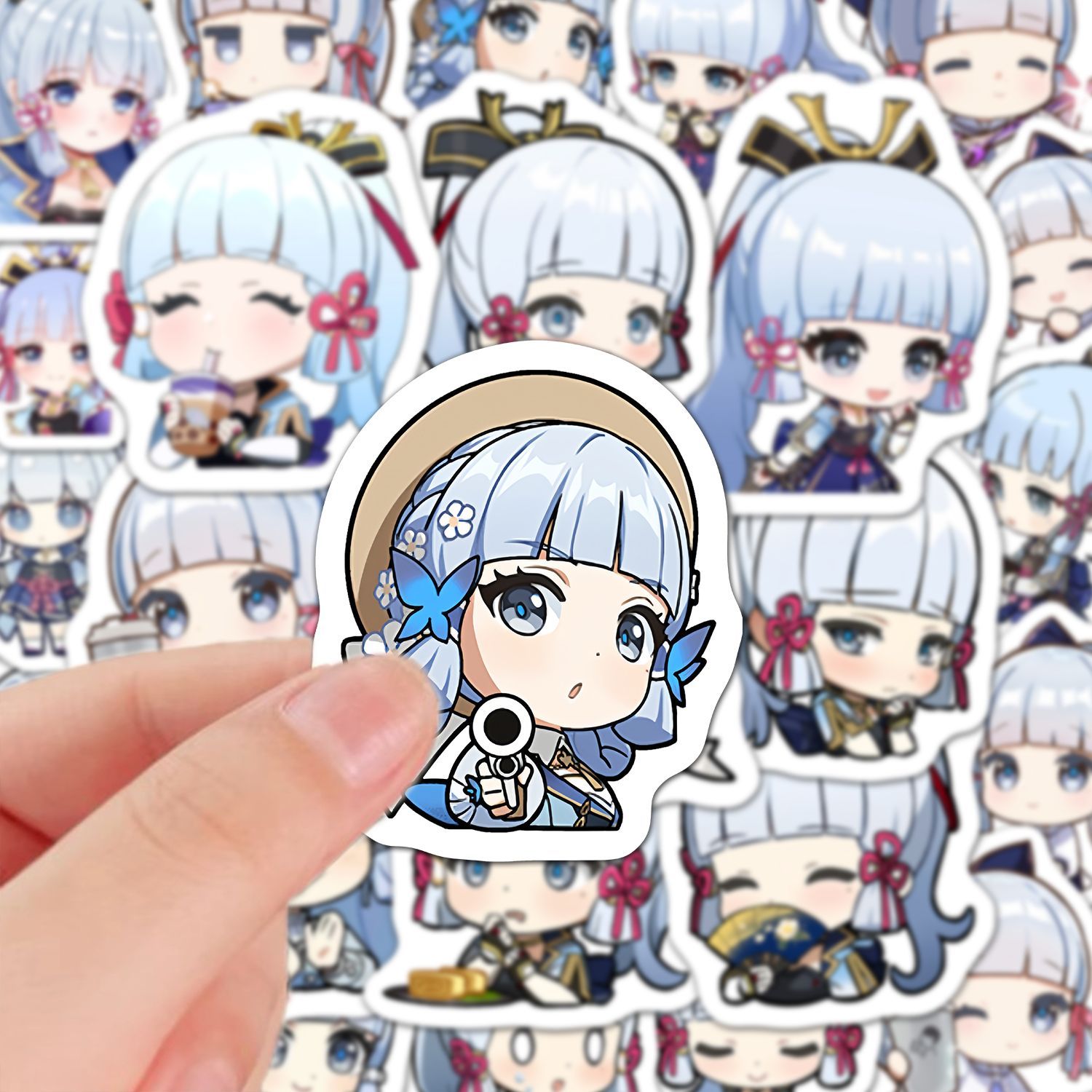 Kamisato Ayaka 60Pcs Stiker An - Phone Accessories In China ulasan dan harga
