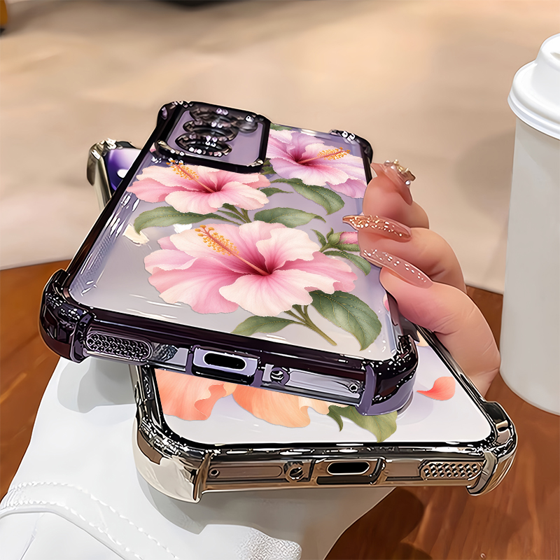 Casing dengan Motif Bunga Hibi - Oppo Reno 12 ulasan dan harga