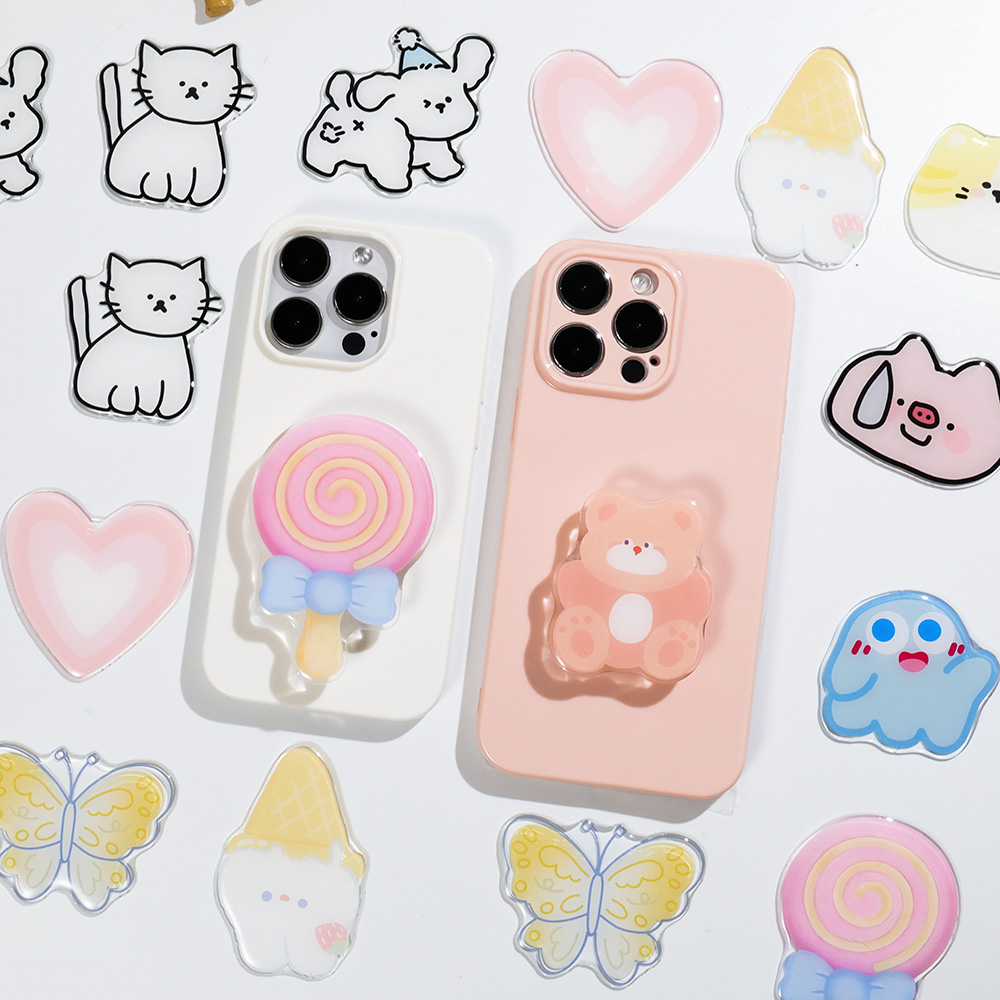Penyangga Ponsel Lipat Akrilik - Phone Accessories Popsocket ulasan dan harga