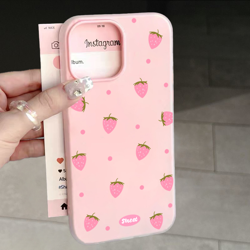 Casing Ponsel Motif Stroberi M - Xiaomi Redmi Note 13 ulasan dan harga