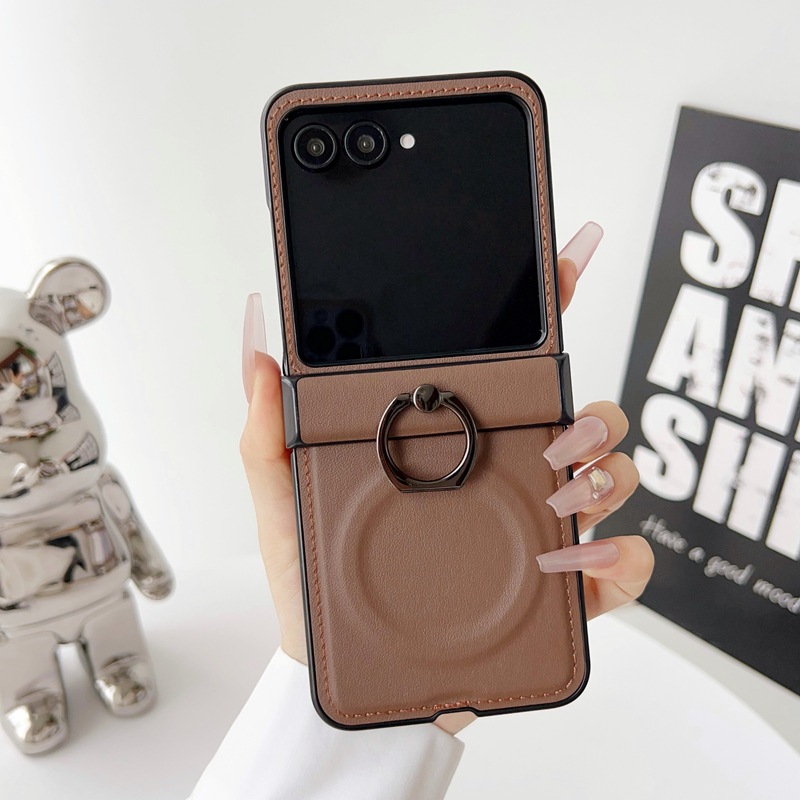 Casing Ponsel Kulit dengan Rin - Phone Accessories Popsocket ulasan dan harga